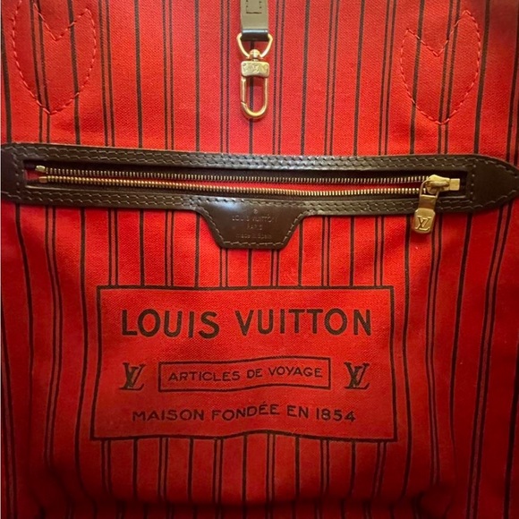 Louis Vuitton Damier Ebene Neverfull MM Authentic - Picture 3 of 8